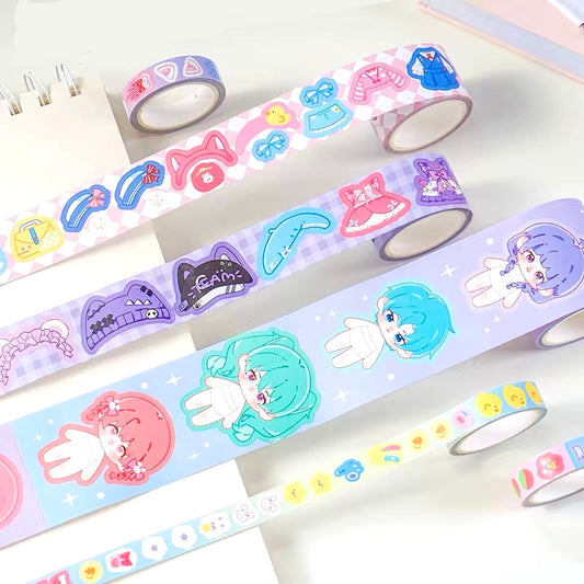 DIY Dress-up Doll Sticker Roll Pack